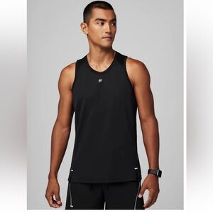 FABLETICS O2 Tank Black Mesh Shirt Fitness Gym Workout Mens Size M